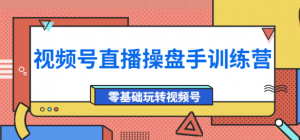 视频号直播运营课程:零基础玩转视频号(10节课)外面收费700-虚拟货源网